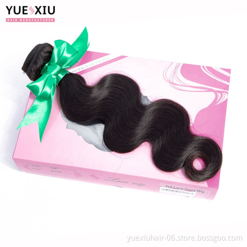 16 18 20 Inch Unprocessed Virgin Remy Peruvian Body Wave Hair Bundle 3Pcs Lot Deals With Lace Closure